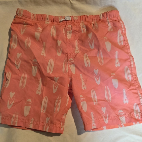 Orange Toddler Surfboard Print Swim Shorts - Picture 1 of 2